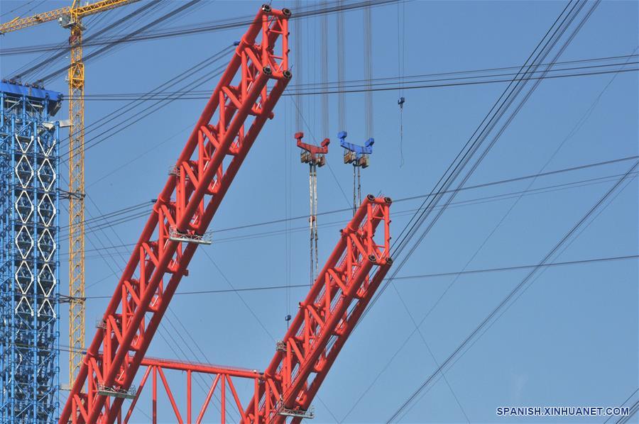 CHINA-GUANGXI-GUIGANG-TERCER PUENTE PINGNAN-CONSTRUCCION