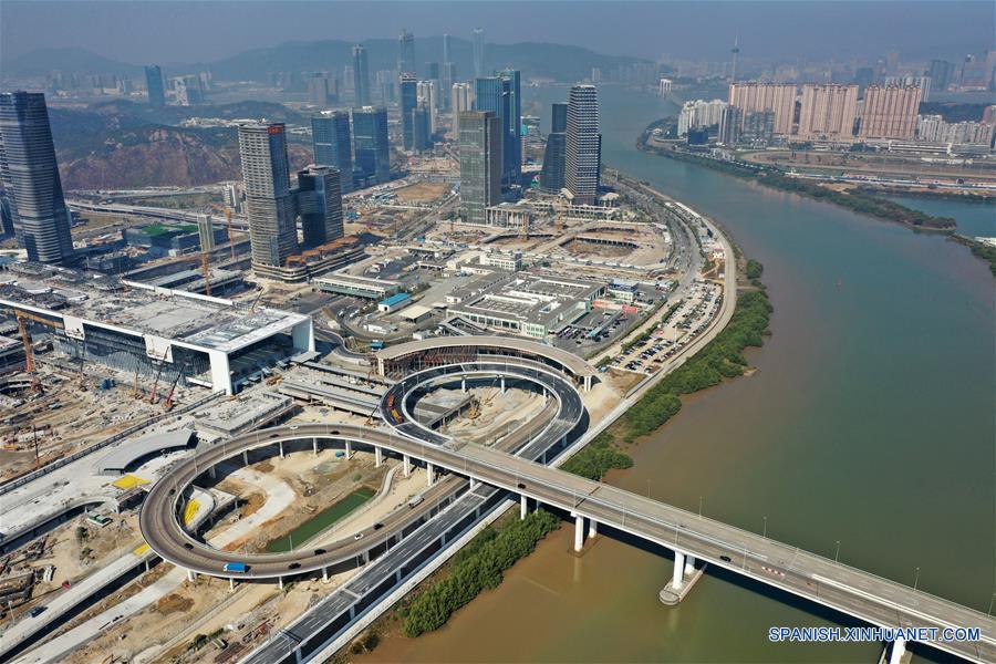 CHINA-GUANGDONG-ZHUHAI-PUERTO DE HENGQIN-CONSTRUCCION-SERIE 