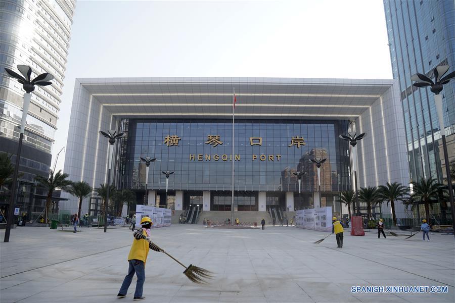 CHINA-GUANGDONG-ZHUHAI-PUERTO DE HENGQIN-CONSTRUCCION-SERIE 