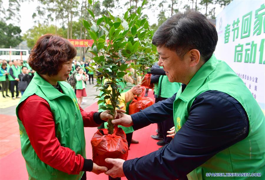 CHINA-FUJIAN-LIANJIANG-PLANTACION DE ARBOLES