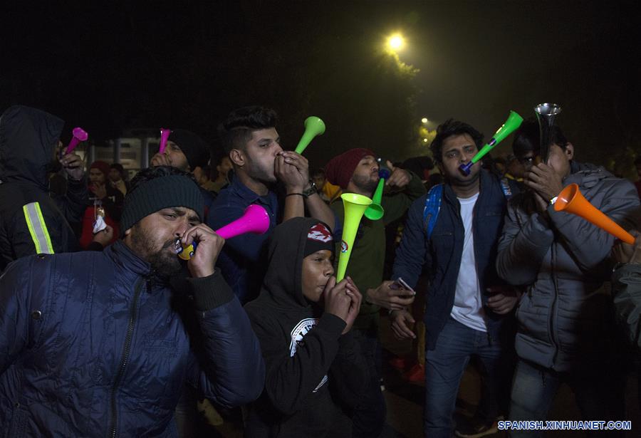 INDIA-NUEVA DELHI-CELEBRACION AÑO NUEVO