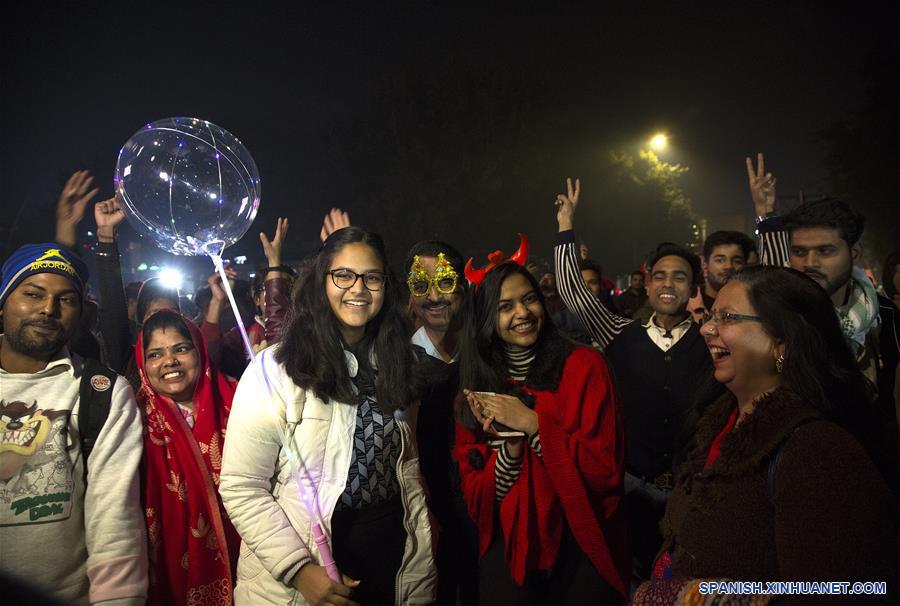 INDIA-NUEVA DELHI-CELEBRACION AÑO NUEVO