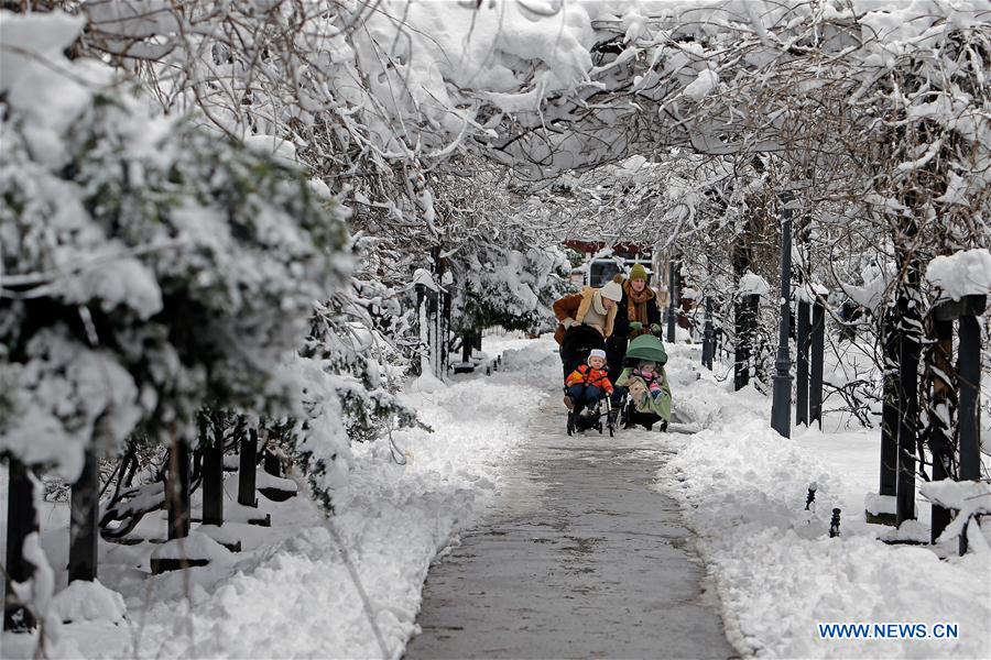RUMANIA-BUCAREST-NIEVE