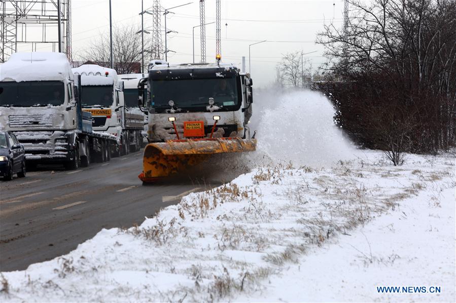 RUMANIA-BUCAREST-NIEVE