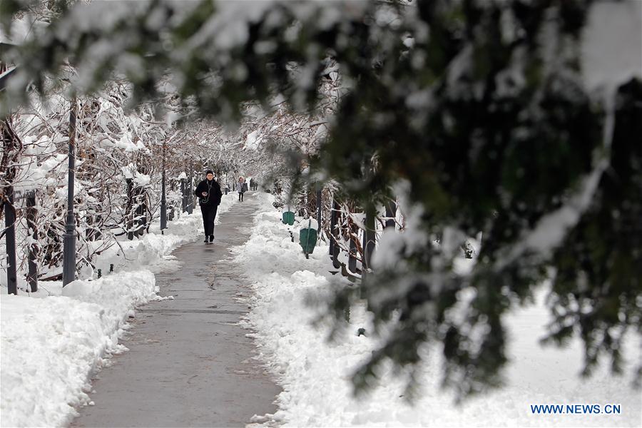 RUMANIA-BUCAREST-NIEVE