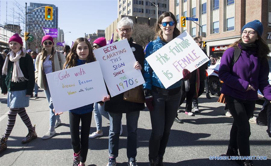 CANADA-TORONTO-DIA INTERNACIONAL DE LA MUJER-MANIFESTACION 