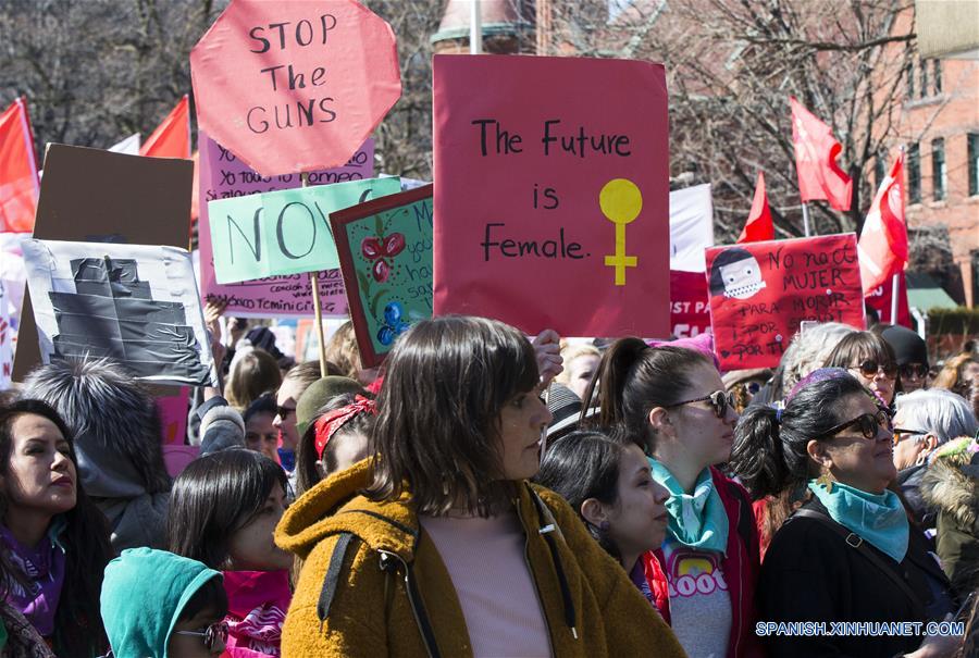 CANADA-TORONTO-DIA INTERNACIONAL DE LA MUJER-MANIFESTACION 