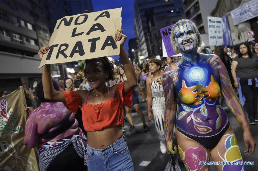 URUGUAY-MONTEVIDEO-DIA INTERNACIONAL DE LA MUJER-MANIFESTACION