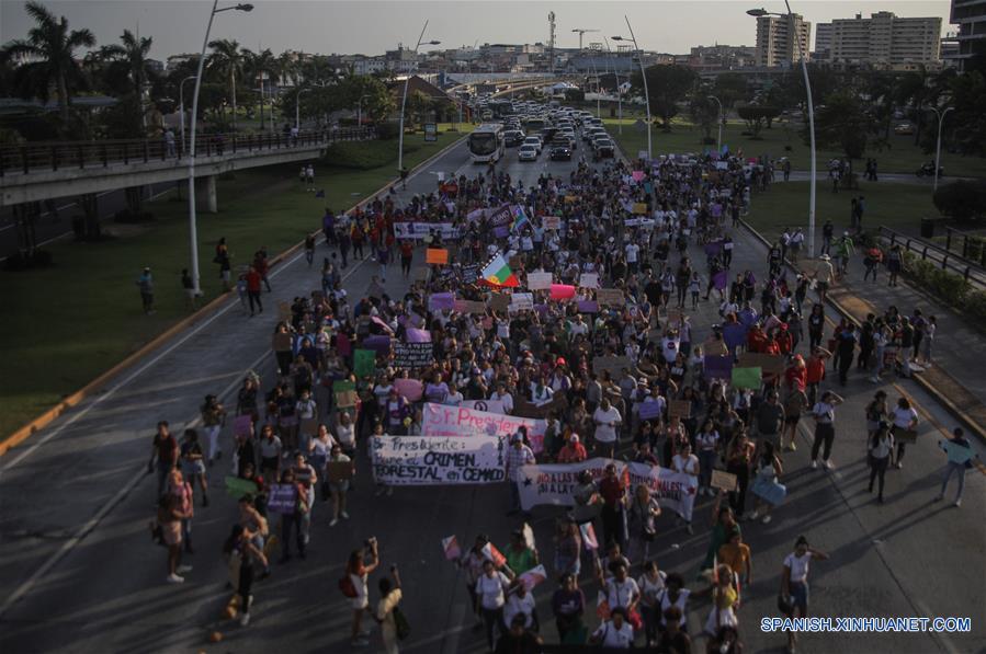 PANAMA-CIUDAD DE PANAMA-DIA INTERNACIONAL DE LA MUJER-MANIFESTACION
