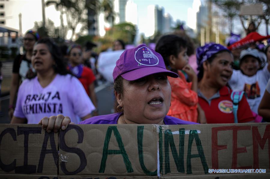PANAMA-CIUDAD DE PANAMA-DIA INTERNACIONAL DE LA MUJER-MANIFESTACION