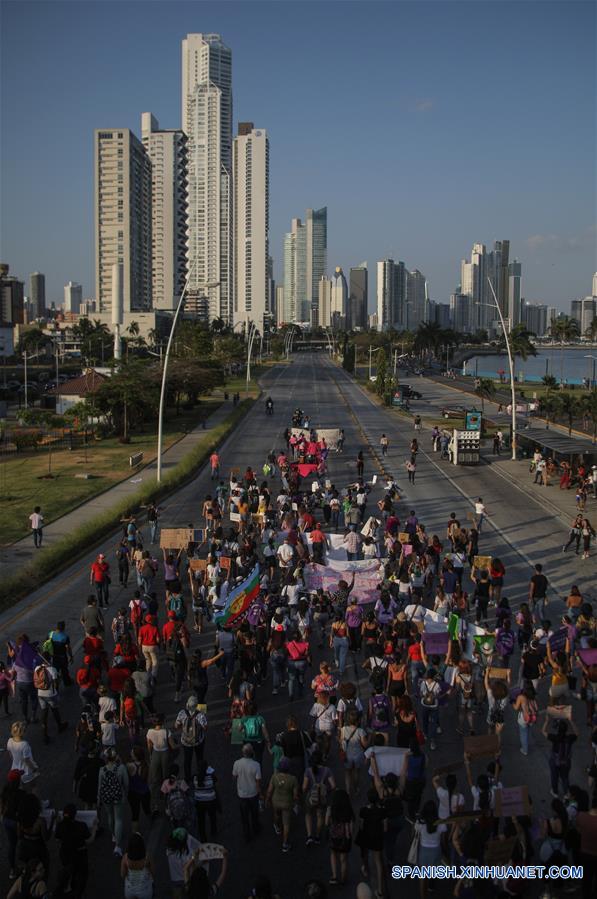 PANAMA-CIUDAD DE PANAMA-DIA INTERNACIONAL DE LA MUJER-MANIFESTACION