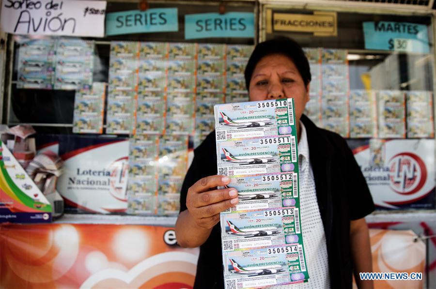 MEXICO-CIUDAD DE MEXICO-BILLETE DE LOTERIA-AVION PRESIDENCIAL