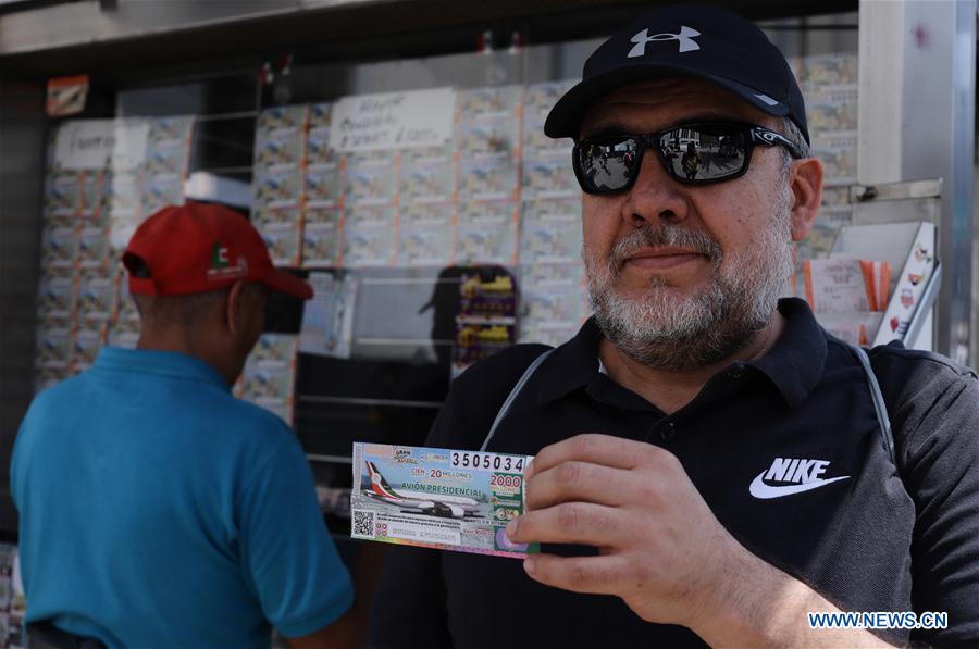 MEXICO-CIUDAD DE MEXICO-BILLETE DE LOTERIA-AVION PRESIDENCIAL