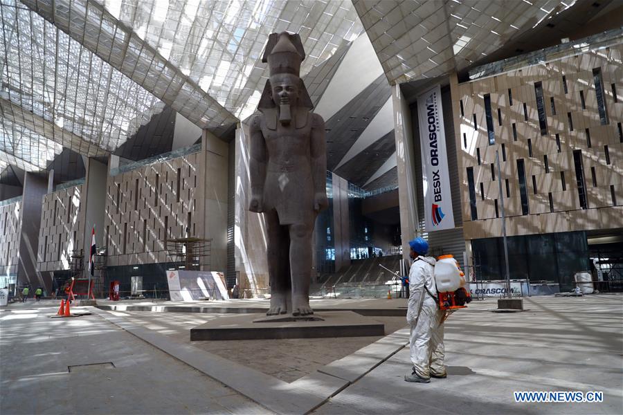 EGIPTO-GIZA-GRAN MUSEO EGIPCIO-COVID-19-MEDIDAS