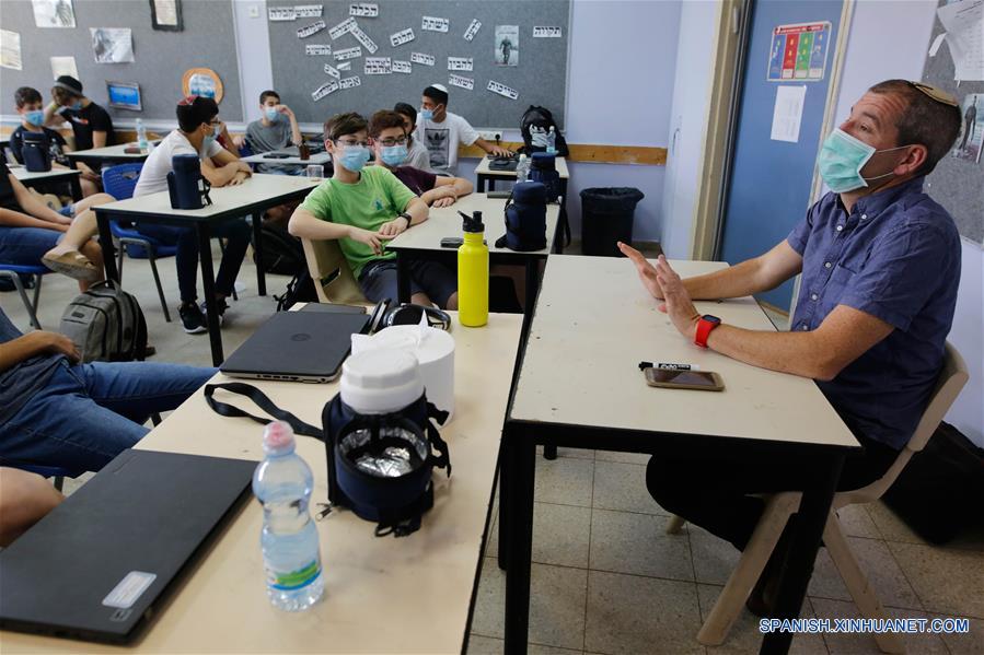 ISRAEL-MODIIN-COVID-19-ESCUELA-REAPERTURA