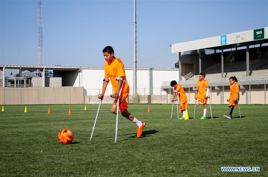 MEDIO ORIENTE-GAZA-NIÑOS AMPUTADOS-ENTRENAMIENTO