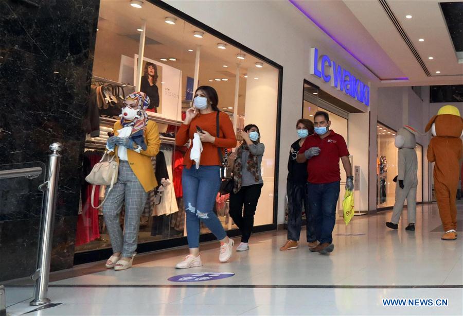 IRAK-BAGDAD-COVID-19-CENTRO COMERCIAL-REAPERTURA