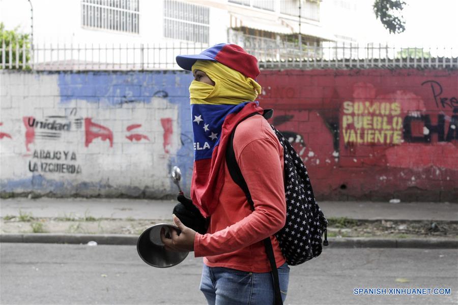 (9)VENEZUELA-CARACAS-SOCIEDAD-PROTESTA