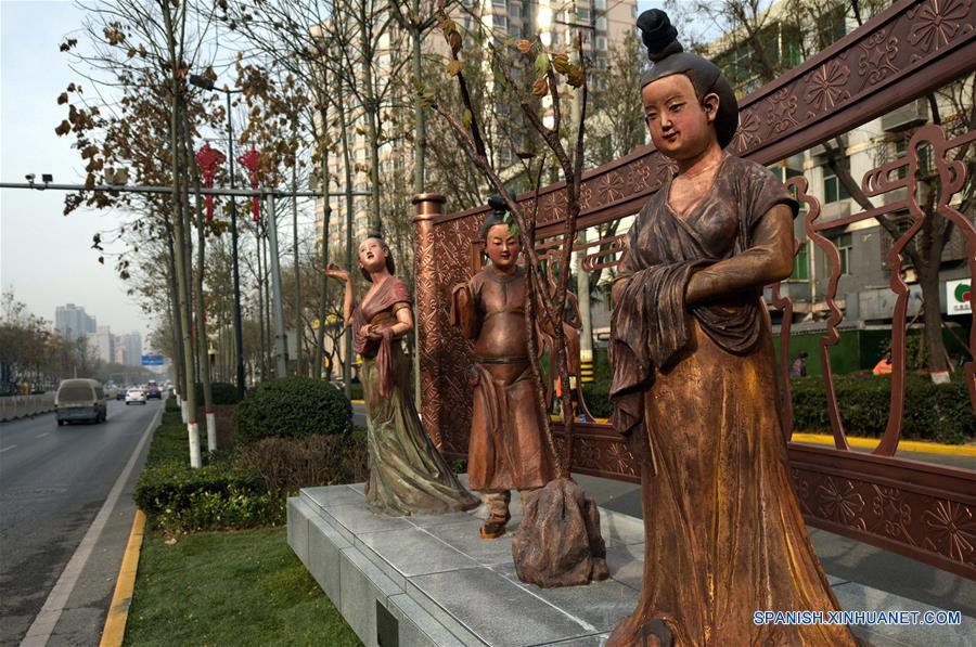 (1)CHINA-SHAANXI-CULTURA-ESCULTURA