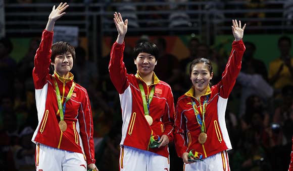 Río 2016: Equipo chino logra su tercer oro consecutivo en tenis de mesa femenino