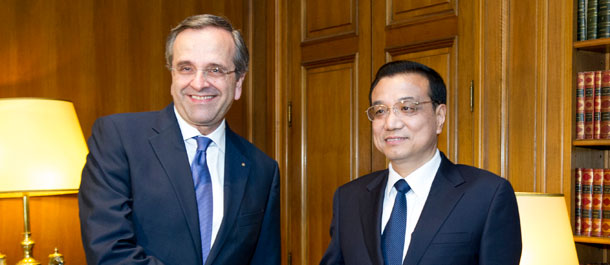 Primeros ministros chino y griego se reúnen para ampliar lazos y cooperación