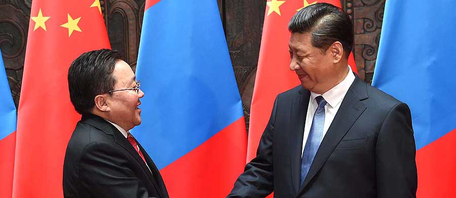 Presidente chino se reúne con homólogo mongol en Shanghai
