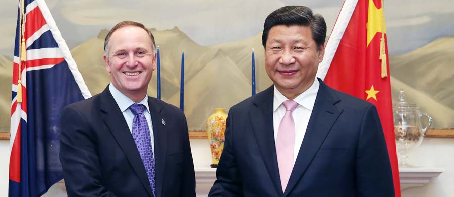 China y Nueva Zelanda elevan sus relaciones bilaterales