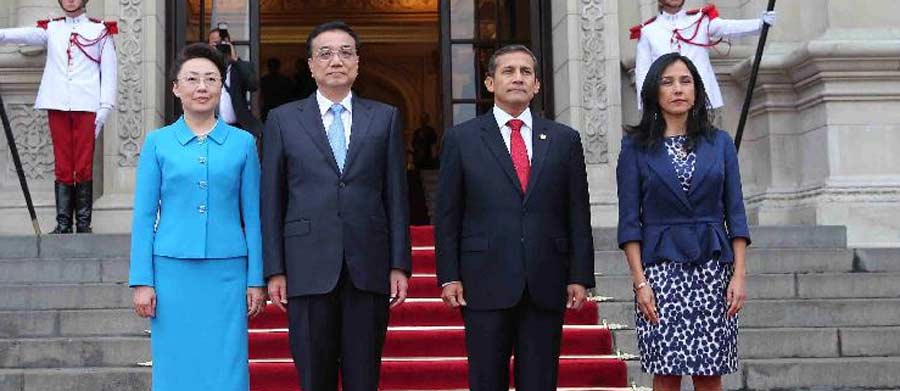 Primer ministro chino llega a Perú en visita oficial