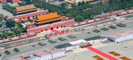 Hitos del desfile militar de China para conmemorar el 70º aniversario del fin de la II Guerra Mundial