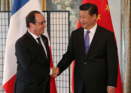 Presidentes de China y Francia acuerdan reforzar asociación estratégica integral