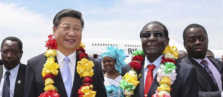 Presidente chino llega a Harare para visita de Estado a Zimbabwe