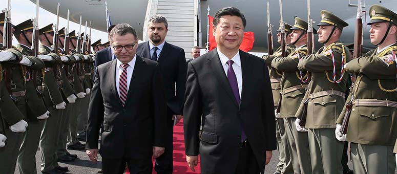Presidente chino llega a República Checa para visita de Estado