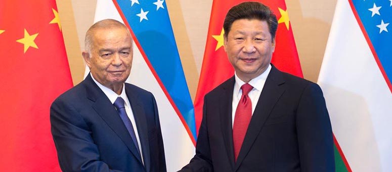 Presidente chino conversa con su homólogo de Uzbekistán
