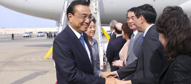 PM chino llega a NY para debate de Asamblea General de ONU