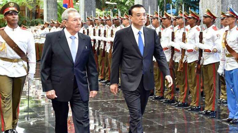 China promete promover aún más los lazos bilaterales con Cuba