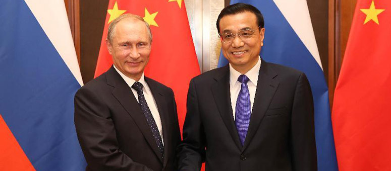 Primer ministro chino se reúne con presidente de Rusia