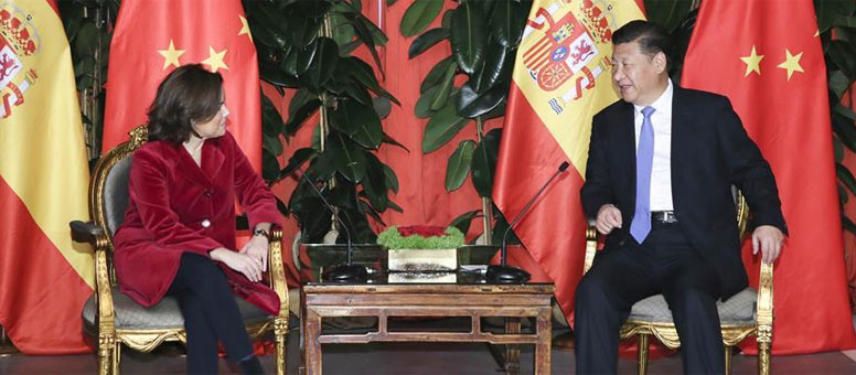 Presidente chino espera cooperaci&oacute;n m&aacute;s estrecha con Espa&ntilde;a