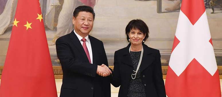 China y Suiza acuerdan impulsar sus lazos y oponerse a proteccionismo