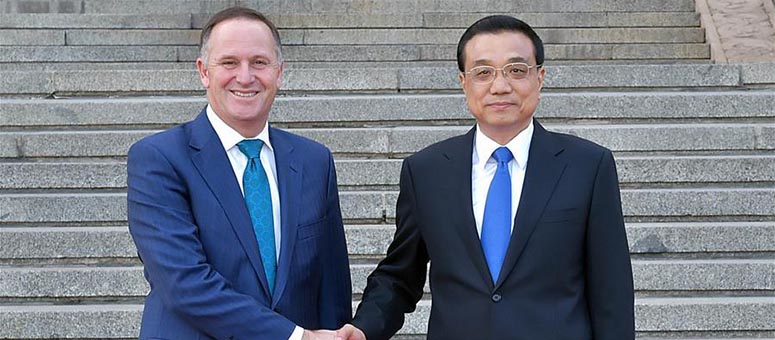China y Nueva Zelanda prometen promover actualización de TLC