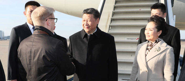 Presidente chino llega a Finlandia para realizar visita de Estado