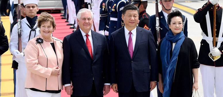 Presidente Xi llega a Florida para primera reunión con Trump