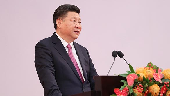 Presidente Xi marca "línea roja" para tratar relaciones entre parte continental 
de China y Hong Kong
