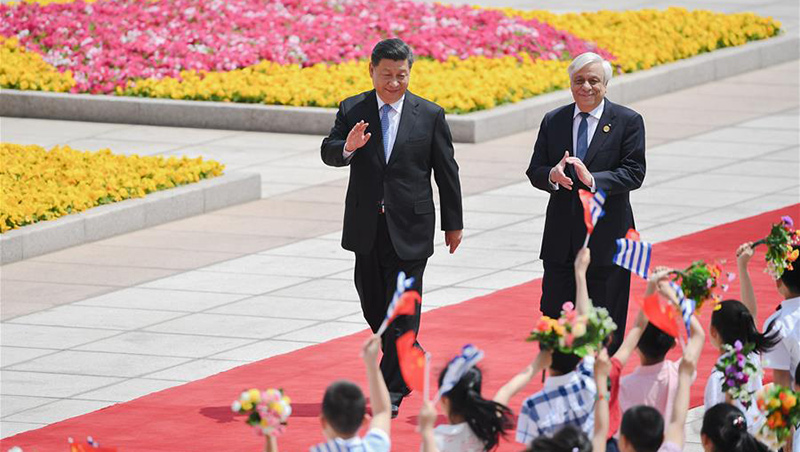 Xi sostiene conversaciones con presidente de Grecia