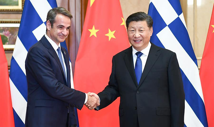 Presidente Xi se reúne con primer ministro griego