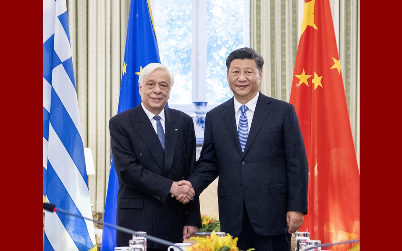 Presidentes chino y griego prometen esfuerzos conjuntos para construir una comunidad de destino de la humanidad