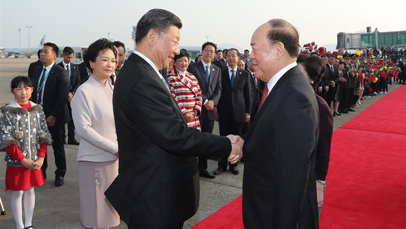 Xi parte hacia Beijing tras asistir a celebraciones del 20º aniversario de retorno de Macao a la patria