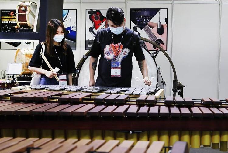 Exposición internacional de instrumentos musicales "Música China 2020" en Shanghai