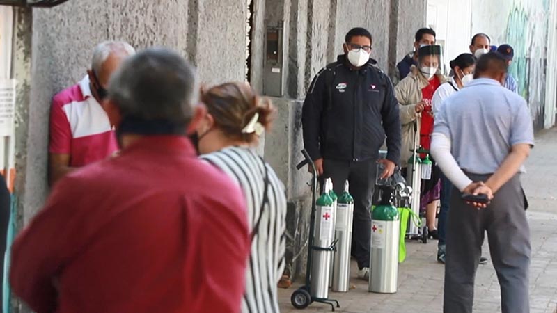 En la Ciudad de México crece demanda de tanques de oxígeno para enfermos por COVID-19