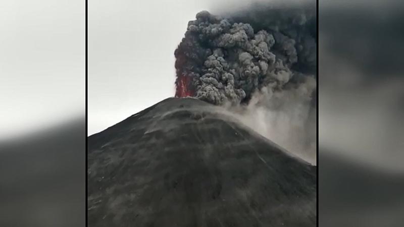 Guatemala cierra principal aeropuerto por emanación de ceniza de volcán Pacaya