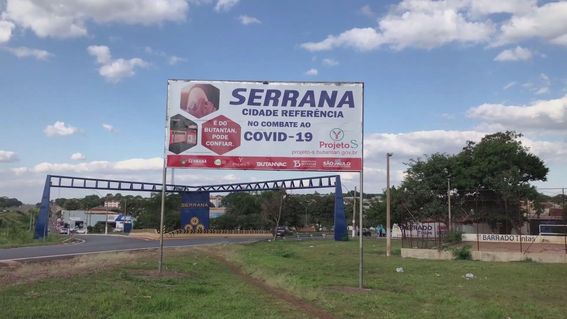 Ciudad brasileña de Serrana, centro de ensayo de inoculación masiva con vacuna china CoronaVac